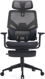Кресло Cactus CS-CHR-MC01-GYBK, ткань, до 120кг, регулируемые 2D подлокотники,  черный
