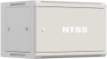 Шкаф коммутационный NTSS Премиум NTSS-W6U6045FD настенный 6U 570x450мм пер.дв.металл 60кг серый 350мм 18кг 220град. 370мм IP20 сталь