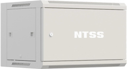 Шкаф коммутационный NTSS Премиум NTSS-W6U6060FD настенный 6U 570x600мм пер.дв.металл 60кг серый 500мм 18.8кг 220град. 370мм IP20 сталь