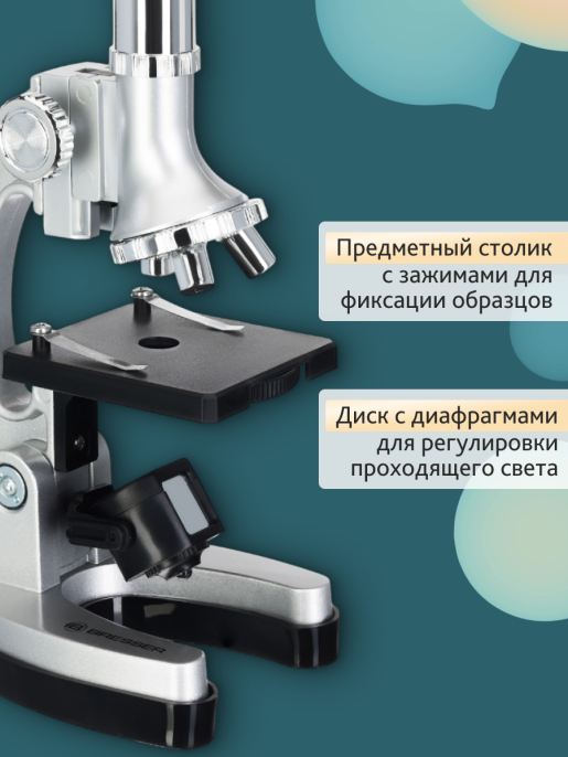 Микроскоп Bresser Junior Biotar 300–1200x, без кейса