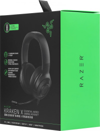 Наушники с микрофоном Razer Kraken X Essential черный 1.3м мониторные оголовье RZ04-02950100-R3C1