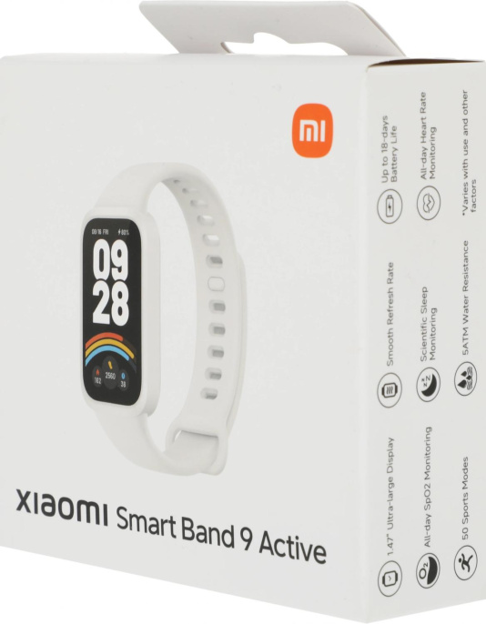 Фитнес-браслет Xiaomi Smart Band 9 Active бежевый белый