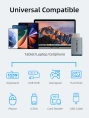 Адаптер CABLETIME CP76G (CT-C160-PU33-CMAF(OTG)-AS) USB-C Male to USB3.0 Female OTG. Алюминий