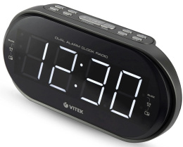 Радиобудильник Vitek VT-6610, серебристый