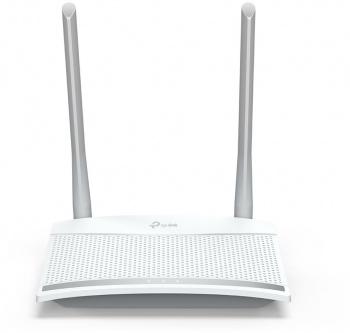 Wi-Fi роутер TP-LINK TL-WR820N V2,  Wi-Fi 4,  N300,  2.4ГГц, 2 LAN,  белый