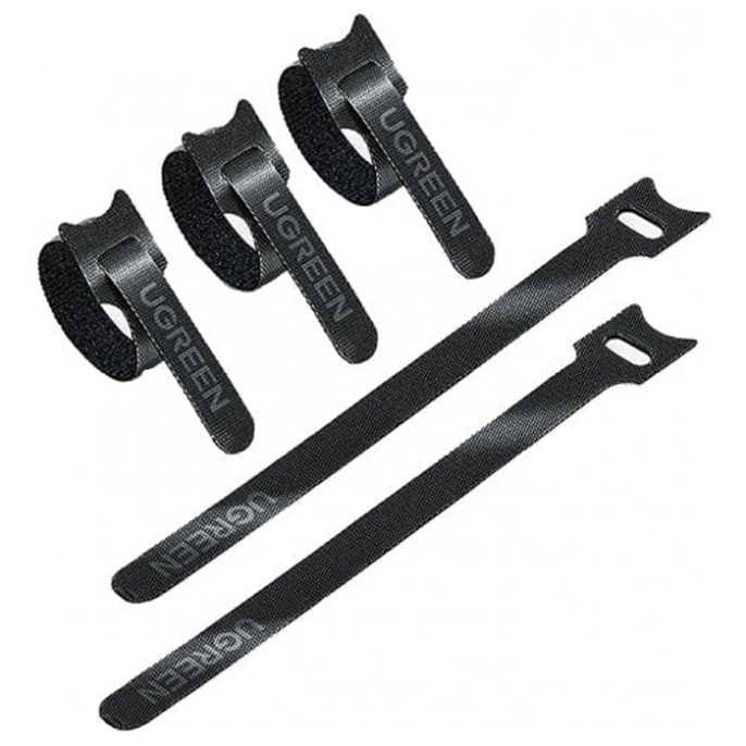 Органайзер для кабеля стяжка на липучке UGREEN LP401-20245P20 20 шт/упак Black