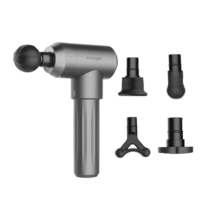 Массажер перкуссионный FITTOP SuperHit Pro,  серый
