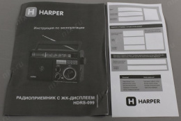 Радиоприемник настольный Harper HDRS-099 черный USB SD/microSD