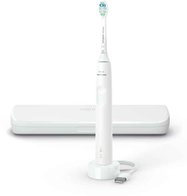 Электрическая зубная щетка Philips Sonicare HX3673/13, насадки для щётки: 1 шт, цвет: белый