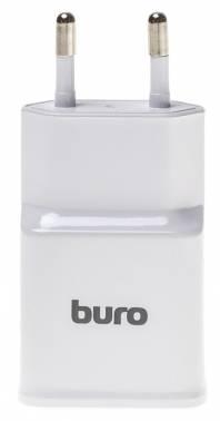 Сетевое зарядное устройство Buro TJ-248W,  USB-A,  12Вт, 2.4A, белый