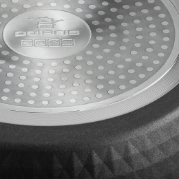 Сковорода Polaris Kontur 26F круглая 26см покрытие: Pfluon ручка несъемная без крышки черный 015091