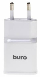 Сетевое зарядное устройство Buro TJ-248W,  USB-A,  12Вт, 2.4A, белый