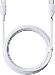 Кабель Baseus P10377704213-01 Silky Series Fast Charging Cable Type-C to Type-C 100W 2m Moon White