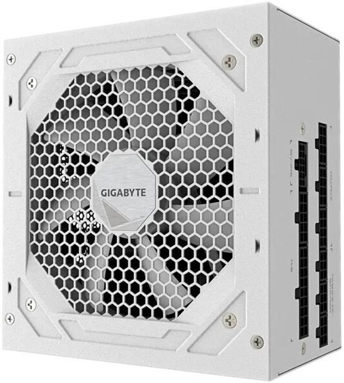 Блок питания GigaByte GP-UD750GM PG5 ICE 750W 28200-U75GI-1CEUR ATX 12V v2.31, 80Plus Gold КПД 90% , 3.3V-20А, 5V-20А, 12V-62.5А, -12V-0.3А, 5Vsb-3А, 1x24pin, 2х4+4pin, 4х6+2pin, 8хSATA, 1х16pin, 3х4Pin Peripheral, 1хFloppy, OVP/OPP/SCP/UVP/OCP/OTP, 1