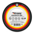 Изолента KRANZ KR-09-2201, ширина 19мм, 25м, белый