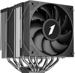 Кулер 1stPlayer CY12D Черный CY12D-BK Intel LGA1851/1700/1200/115x, AMD AM5/AM4, крепление на винтах, 6 тепловых трубок 6мм , размер вентилятора: 120x120x25мм, гидравлический подшипник, 1900об/мин, 57.56CFM, 38.21dB A