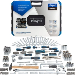 Набор инструментов Scheppach 202 предмета 1/4 3/8 1/2 Sch-42022-5(60807)