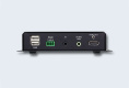 Удлинитель-приемник ATEN VE8952R-AT-G, HDMI+RS232+IR, 100 м. точка-точка/неогранич. в пределах LAN, 1xUTP;GbE TCP/IP;IGMP , HDMI+RJ45+RS232+IR, макс. разреш. 4096x2160/3840x2160 60Hz/30Hz 4:2:0, DC 5V, PoE