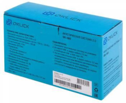 Колонки Oklick OK-160,  2.0,  черный [417559]