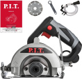 Дисковая циркулярная пила P.I.T. PKS115-C по камню, 1400 Вт, 13000 об/мин, 115х20 мм, проп. 33 мм, наклон 45°