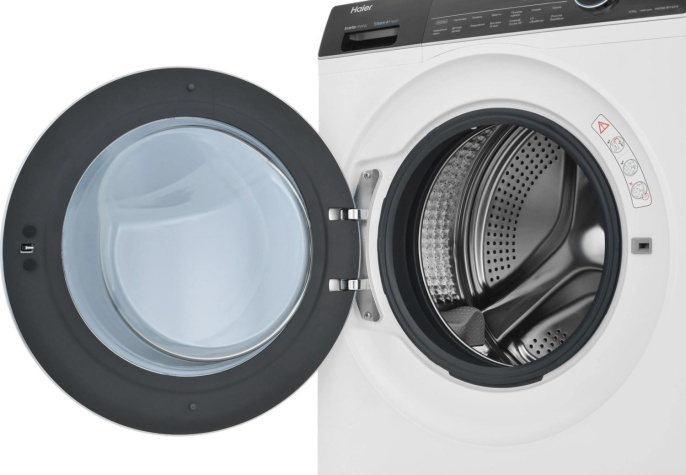 Стиральная машина Haier HWD80-BP14979 класс: B загр.фронтальная макс.:8кг с сушкой белый инвертор (CE0JGS01PRU)