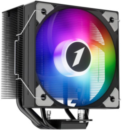 Кулер 1stPlayer PS130 Черный PS130-BK Intel LGA1851/1700/1200/115x, AMD AM5/AM4, крепление на винтах, 4 тепловые трубки 6мм, 8мм , размер вентилятора: 130x130x30мм, гидравлический подшипник, 1600об/мин, 77.97CFM, 32.3dB