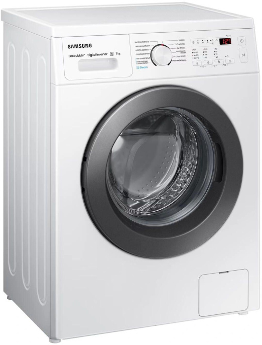Стиральная машина Samsung WW70AG4S21VELD, с фронтальной загрузкой, 7кг, 1200об/мин, с паром, инверторная