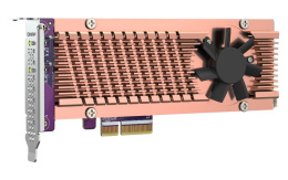 Адаптер QNAP QM2-2P-344A 2xM.2 22110\2280 PCIe Gen3 x4 NVMe SSD, Low-profile and Full-height brackets incl