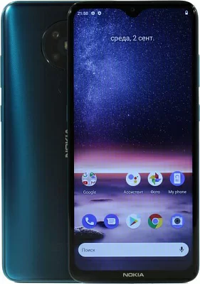 Смартфон Nokia NOKIA 5.3 DS TA-1234 3/64 CYAN, 6.55'' 1600x720, 1.8GHz, 8 Core, 3GB RAM, 64GB, up to 512GB flash, 13 МП + 2 МП + 5 МП + 2 МП/8Mpix, 2 Sim, 2G, 3G, LTE, BT v5.0, Wi-Fi, NFC, GPS, Beidou, Glonass, Type-C, 4000mAh, Android 10, 164,3 мм x 76.6