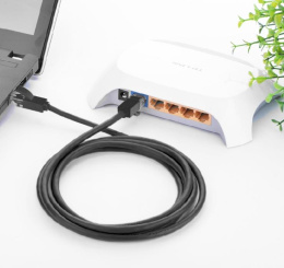 Greenconnect Патч-корд прямой 0.15m, UTP кат.5e, черный, позолоченные контакты, 24 AWG, литой, GCR-LNC06-0.15m, ethernet high speed 1 Гбит/с, RJ45, T568B
