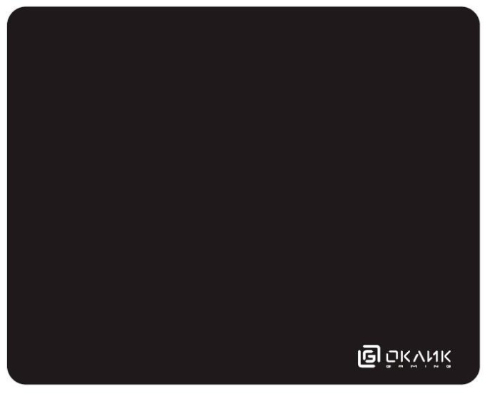 Коврик для мыши Oklick OK-F0450 (L) черный, нейлоновая ткань, 450х350х3мм