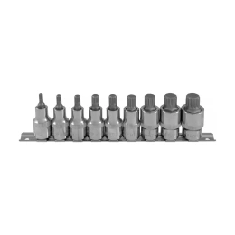 Набор торцевых вставок SPLINE (М5-М18; 1/2") 9 шт. Ombra 912779