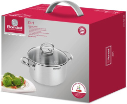 Кастрюля Rondell Zart RDS-1226 3.1л. d 20см с крышкой стальной