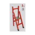 Стремянка стеклопластиковая с вертикальной опорой Оникс Технологии ССВ-1,5 h=1450 мм, h рабочей площадки=600 мм 72001L-ONIKS