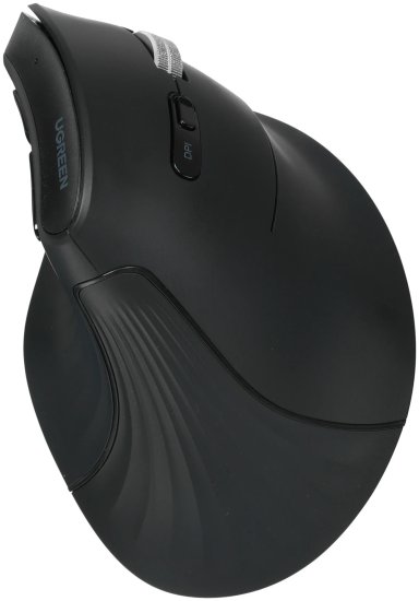 Беспроводная компьютерная мышь вертикальная UGREEN MU008S 85081 Multi-mode Wireless Vertical Mouse 2.4 GHz&BT. Цвет: черный