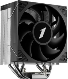 Кулер 1stPlayer CY12 Черный CY12-BK Intel LGA1851/1700/1200/115x, AMD AM5/AM4, крепление на винтах, 4 тепловые трубки 6мм , размер вентилятора: 120x120x25мм, гидравлический подшипник, 1900об/мин, 57.56CFM, 38.21dB A