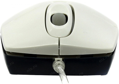Манипулятор A4Tech Optical Mouse OP-720-White/Grey (RTL) USB 3btn+Roll