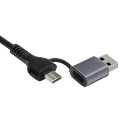 USB-Хаб концентратор 7-в-1 ExeGate DUB-761C3 кабель-адаптер USB Type-A + Type-C -- 6xUSB2.0, 1xUSB3.0, Plug&Play, серебристый EX299790RUS