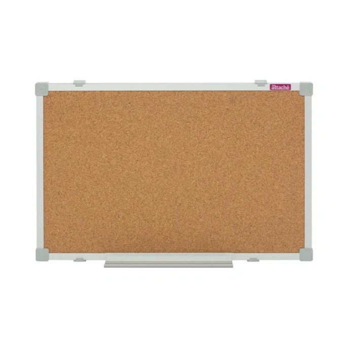 Пробковая доска Attache Iron 30x45 см алюминиевая рамка 1419473