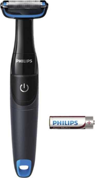 Триммер Philips Series 1000 BG1024/16 черный/голубой (насадок в компл:1шт)