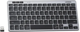 Беспроводная двухрежимная клавиатура UGREEN K551 (75049RU) Multi-Mode BT&2.4G Wireless Keyboard. Цвет: черный