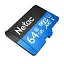 Флеш карта microSDXC 64GB Netac NT02P500STN-064G-R P500 + adapter