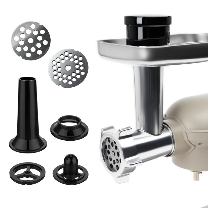 Кухонный комбайн RAGEX R106-110 11 в 1, 5.2 литра, 10 скоростей, 1500 Вт, бежевый