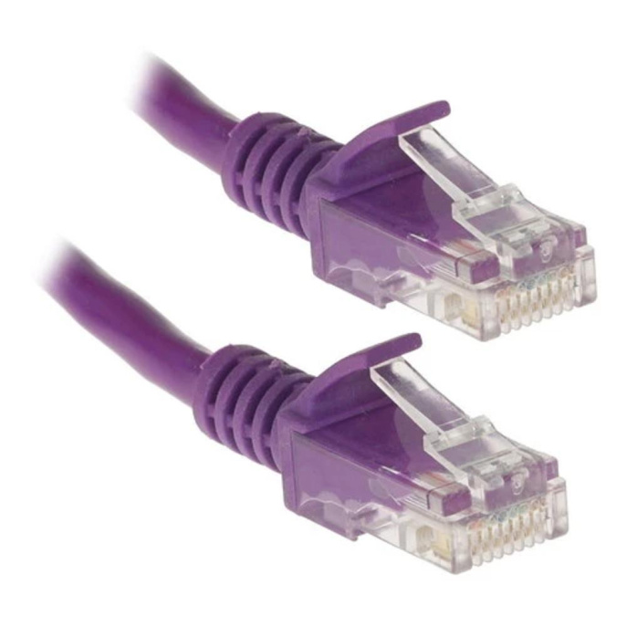 Кабель Cablexpert Патч-корд UTP  PP12-5M/V кат.5e, 5м, литой, многожильный (фиолетовый)
