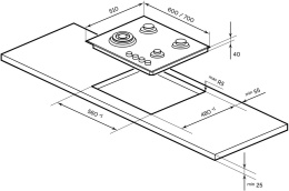 Газовая варочная поверхность Lex GVG 642A GR серый (CHAO000434)
