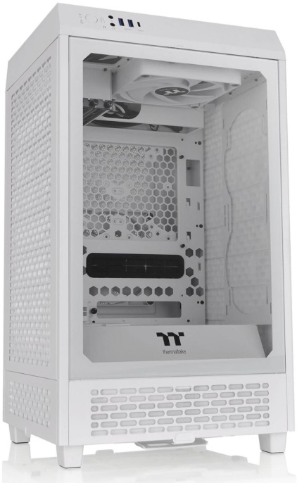 Корпус miniITX Thermaltake The Tower 200, Mini-Tower, без БП,  белый [ca-1x9-00s6wn-00]