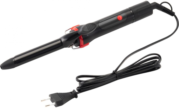 Щипцы для завивки StarWind SHS 7044,  черный и красный