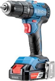 Ударная дрель-шуруповерт DONGCHENG DCJZ2050i, 2Ач,  с одним аккумулятором [dcjz2050i(type dm)]