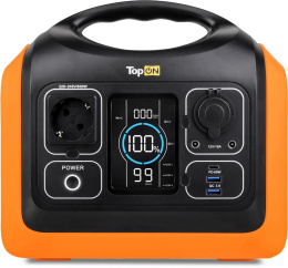 Электростанция портативная TopON TOP-X600 186000mAh 10A QC3.0/PD3.0 3xUSB черный/оранжевый 103257