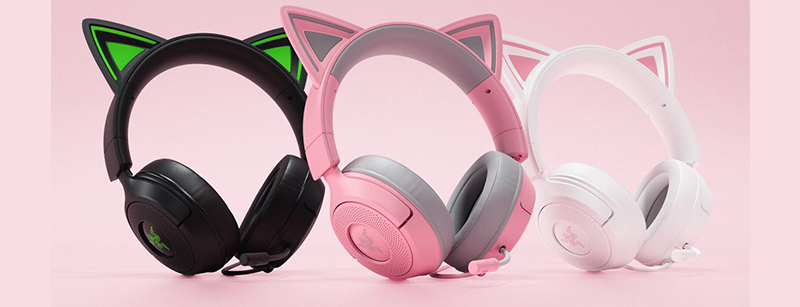 Razer обновила серию наушников Kraken Kitty с кошачьими ушками